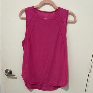 Lululemon Athletica Pink Sleeveless Muscle Tee
